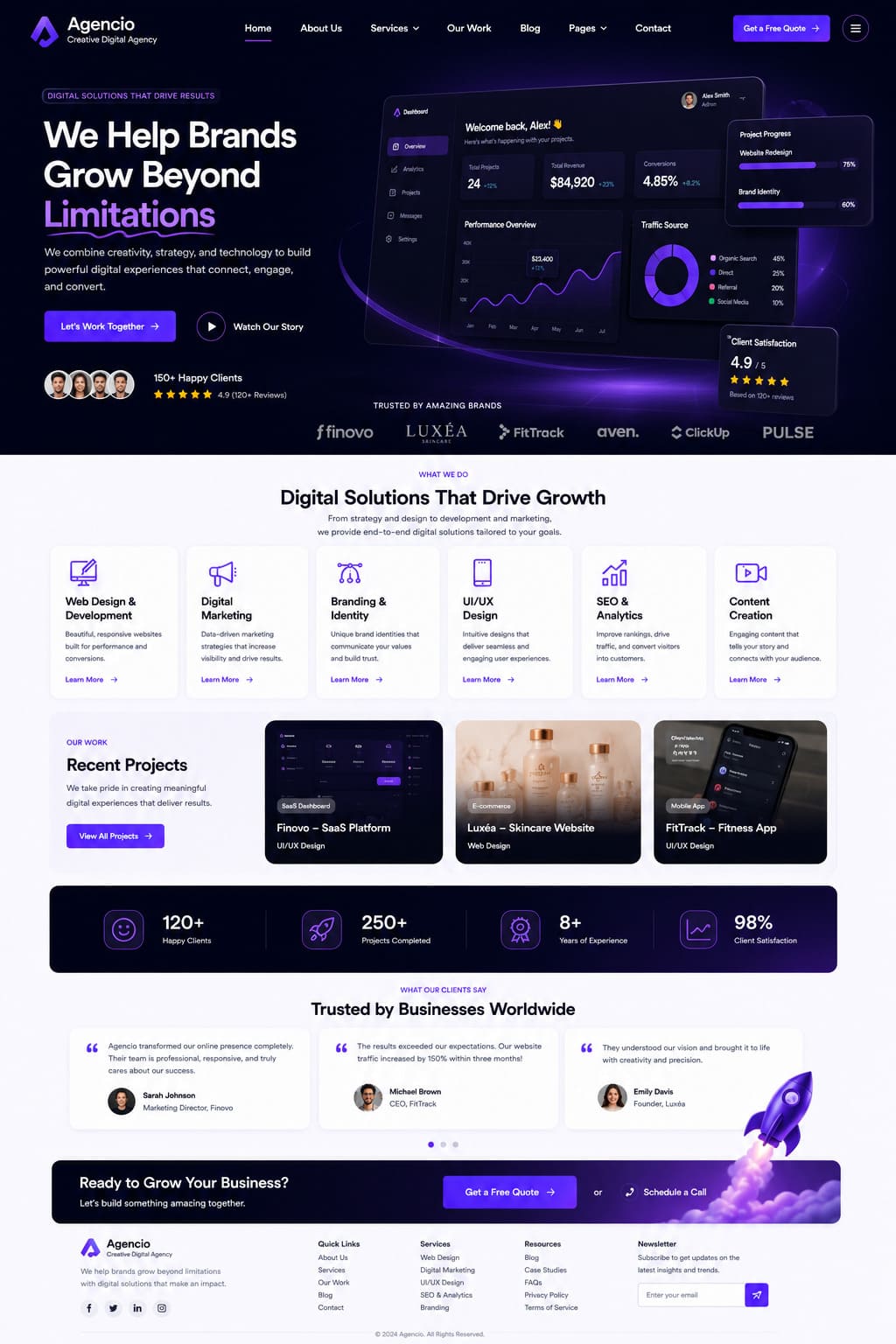 landing page