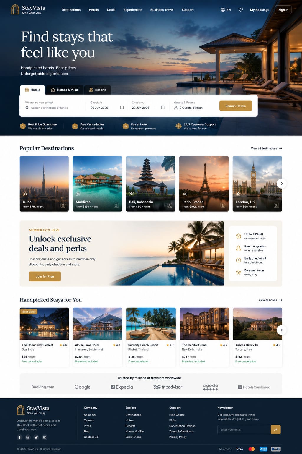 landing page
